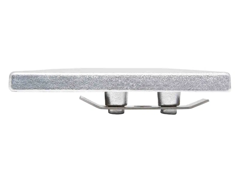 Alu Kappe für RR 80 x 40 mm, mit Überstad und Edelstahlfeder